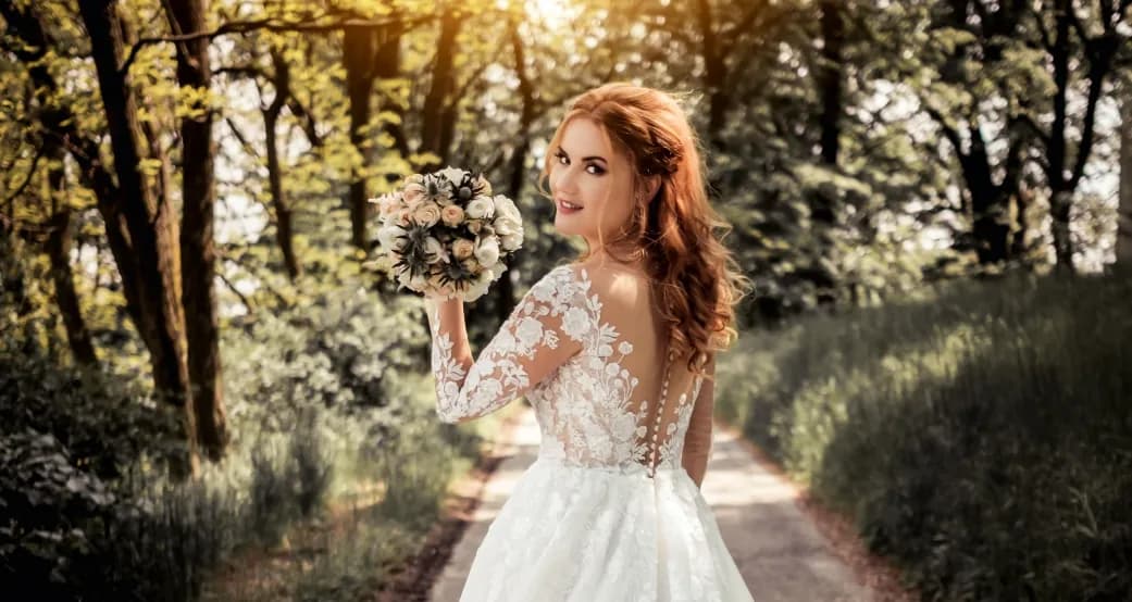A bride on her wedding day